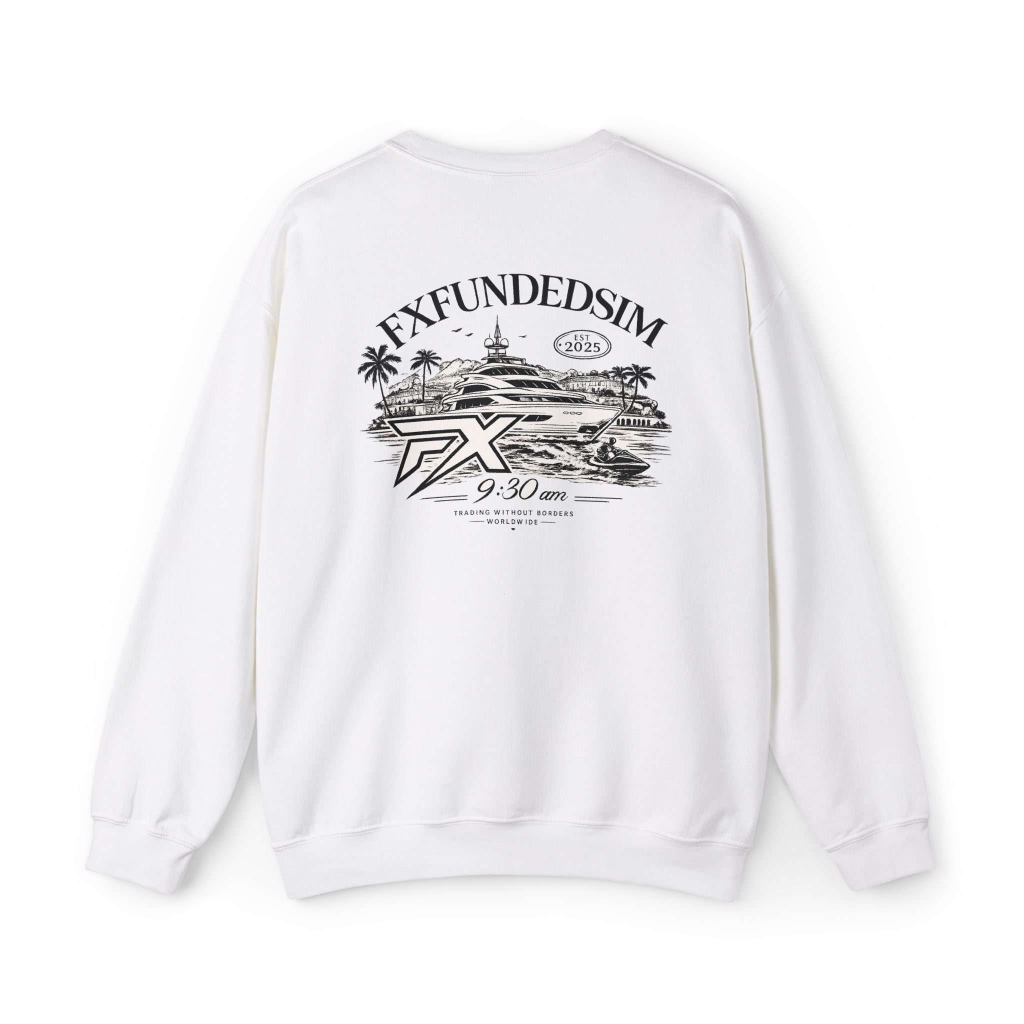 fxFundedSim Vintage Island Crewneck Sweatshirt