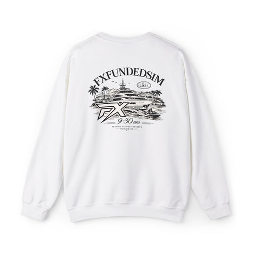 fxFundedSim Vintage Island Crewneck Sweatshirt